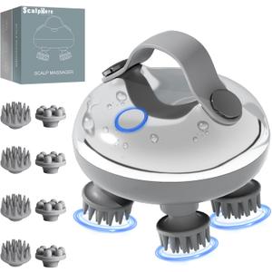 Generic ScalpHero Smart Scalp Massager, Portable Heated Head with 128 Massage Nodes, Scalp Hero Electric Head Massager for Stress Relief, Deeply Clean Scalp Soothes Nerves & Promotes Hair Growth