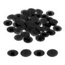 uxcell 40PCS Screw Cap Covers, 17mm Waterproof Plastic Screw Decorative Caps for Phillips Cam Lock Nuts Self-Tapping Screws, Black