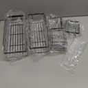 EUDELE Adhesive Shower Caddy, 5 Pack Rustproof Stainless Steel Bath Organizers With Large Capacity, No Drilling Shelves for Bathroom Storage & Home Decor (XL size, Black)