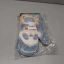 ANNA QUEEN Oven Mitts Set of 2 with Clear Silicone Shell and Panda Print Cotton Lining, Heat Resistant Kitchen Oven Gloves Pot Holders