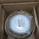 KooK Serving Bowls, with Lids, Ceramic Mixing Bowls, Nesting, Set of 4, Embossed, Kitchen, Prep, Stackable, Mix, Gift, Microwave and Dishwasher Safe, 10/16/29/47 oz, Narbonne Collection (Ivory)