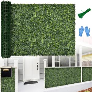 40x120 in (33.5 Sqft) Artificial Boxwood Greenery Grass Wall Roll