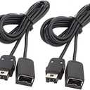 NES Classic Controller Extension Cable 3M / 10ft (2-Pack), SNES Extension Power Cord Compatibility Nintendo SNES Classic Edition Controller (2017) and Mini NES Classic Edition (2016), Wii, Wii U