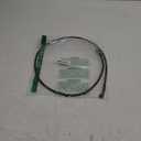 Stainless Steel Brake Hose, Braided Steel Clutch Line, Pack of 1, Flexible Brake Line for Motocross, Street Bikes (120cm/47.2", Black)