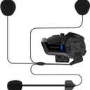 Motorcycle Helmet Bluetooth Headset, B2X Helmet Communication System Motorcycle Bluetooth Intercom with Noise Cancellation, Music Playback - for Dirt Bikes and Motorbikes 2 Pack