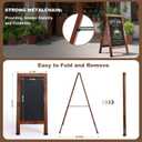 Pubell Large Sandwich A-Frame Chalkboard Signs, 40" x 20" Magnetic Board