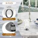 Urban Deco 16 PK Table Card Holder Place Card Holders Steel Card Holders for Photos, Food Signs, Memo Notes, Weddings, Restaurants, Birthday (Black)