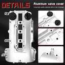 Upgraded Aluminum Engine Valve Cover with Gasket, Compatible with Chevy Cruze 2011-2016,Sonic 2012-2020,Trax 2013-2021,Volt 2011-2015&Buick Encore 2013-2021&Cadillac ELR 2014-2016, Replace# 55573746