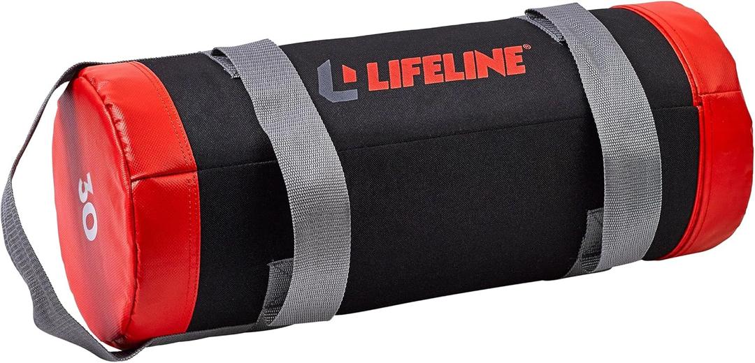 Lifeline Fitness Heavy Duty Combat Bag - Multiple Weight Options - Weighted Sandbag for Gym, Home, and Workout Equipment - Multiple Handles for Curl, Press, and Other Exercises
