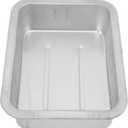 Qinlorgo Oil Drain Pan,Oil Drain Pan Leak Free Portable Universal Metal Construction Automotive Oil Change Container(5L)