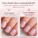 CurvLife Press on Nails Short Square Acrylic Fake Nails with Apricot Design Full Cover False Nails Glossy Nude Glue on Nails Artificial Stick on Nails for Women (Polka Dot Silver French)