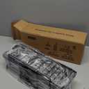 Veken Shower Caddy 6-Pack, Advanced Rustproof Design, No Drilling Adhesive Shelves, Rack with Soap Holder, Large Capacity Bathroom Organizers and Storage, Wall-Mounted Kitchen & Home Decor (Black)