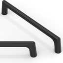 10 Pack Matte Black Cabinet Pulls 5 Inch(128mm) Kitchen Cabinet Handles Solid Zinc Alloy Cabinet Hardware Drawer Pulls