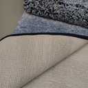 OLANLY Bathroom Rug Mat 44x24, Extra Soft and Absorbent Microfiber Bath Rug, Non-Slip Plush Shaggy Bath Carpet Runner, Machine Wash Dry, Bath Mats for Bathroom Floor, Tub and Shower, Navy Blue