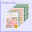 2 x 30 Sheets Flowery Pattern Paper Pad, Double-Sided Floral Scrapbook Paper with Vintage Greenery Design, Decorative Scrapbooking Supplies For Card Making, Album, Stamping, Background Decoupage