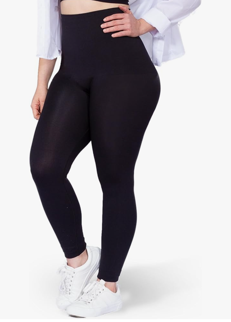 Sunzel Leggings for Women Tummy Control - High Waisted Shapewear Leggings, Womens Plus Size, Thick Non-See-Through