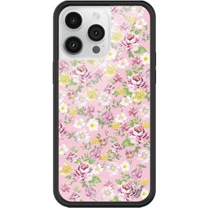 Wildflower Cases - Daisy Lynn Floral Case, Compatible with Apple iPhone 14 Pro Max | Trendy, Pink, Yellow, White, Floral - Protective Black Bumper, 4ft Drop Test Certified, Women Owned Small Business