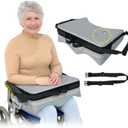Wheelchair Lap Tray Cushion Wheelchair Lap Buddy for Seniors Removable Tray Table Dementia Patient Safety Positioning Prevents Forward Sliding Anti Fall Arm Support Lap Desk Reading Pillow (Gray)