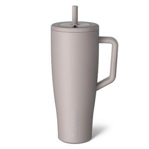 BrMate Era 40 oz Tumbler with Handle and Straw | 100% Leakproof Insulated Water Bottle Tumbler with Lid and Flexible SoftSip Straw | Made of Stainless Steel | Cup Holder Friendly | 40oz (Mocha)