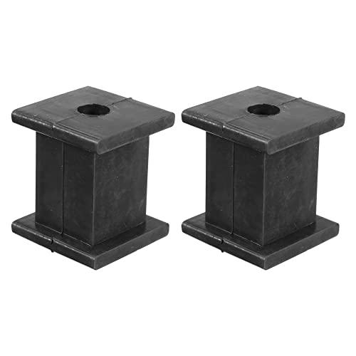 X AUTOHAUX 1 Hole 10mm ID Muffler Exhaust Hanger Bushing Rubber Mount Bracket Car Insulator Tail Pipe Hangers Bushings Kit Support 2pcs