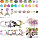 Halfic DIY Jewelry Making Kit, Over 300 Pcs Bracelet Making Bracelet Kit, DIY Craft Gift for Girls, Creative DIY Fashion Jewelry Crafting Gift