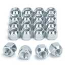 7/16-20 Open End Lug Nuts for Chevy Buick Pontiac Oldsmobile Stock Wheels, 20pcs One Piece Chrome 7/16 Lug Nuts 0.63" Height 3/4" Hex Replace Dorman 611-014 711-830 711-106