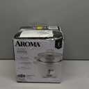 Aroma Housewares 6-Cup (Cooked yield ) / 1.3 Qt. Select Stainless Pot-Style Rice Cooker, & Food Steamer, One-Touch Operation, White