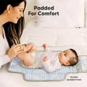 KeaBabies Portable Diaper Changing Pad, Travel, Car - Large Waterproof Baby Changing Mat, Wipeable, Padded, On The Go Travel Diaper Clutch Bag, Easy to Use Pockets for Newborn Essentials (Prairie)