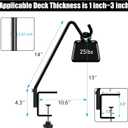 FEED GARDEN 2 Pack 14 Inch Deck Hook, Deck Bird Feeder Hanger, Applicable Deck Thickness 1 Inch-3 Inch