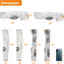 Skyflame 6 Piece Set of Gas Fireplace Logs, Large White Birch Ceramic Logs for All Types of Indoor/Outdoor Gas Inserts, Ventless, Fireplaces and Fire Pits