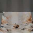 Jesus Calms The Storm Canvas Wall Art Watercolor Jesus At Sea Wall Decor 12x16 Inches