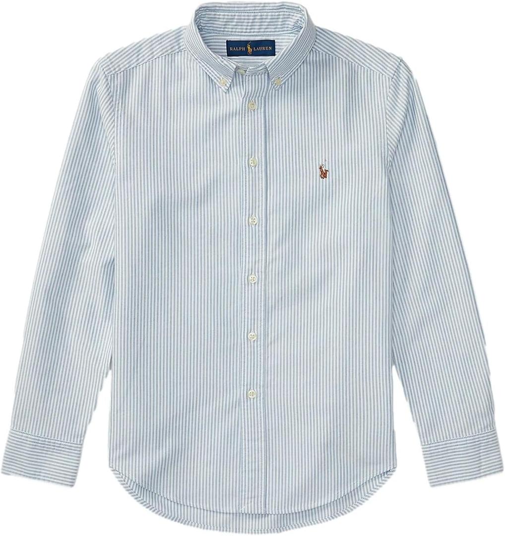POLO RALPH LAUREN Boys' Cotton Oxford Sport Shirt (Large)