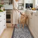 DEXI Kitchen Mats for Floor, Anti Fatigue Kitchen Rugs 20x48, Charcoal