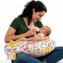 x-vesolje Plus Size Nursing Pillow Wider Support, Breastfeeding Pillow with Adjustable Strap Fit All Body Type, Ergonomic Breast Feeding Pillow, Baby Feeding Pillow for Mom- Max Size (Jungle)