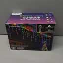 131ft Christmas Lights Outdoor, 1680 LED Waterproof 8 Modes String Light with App and Remote Control for Outside House Roof Decorations Indoor Decor-Warm White