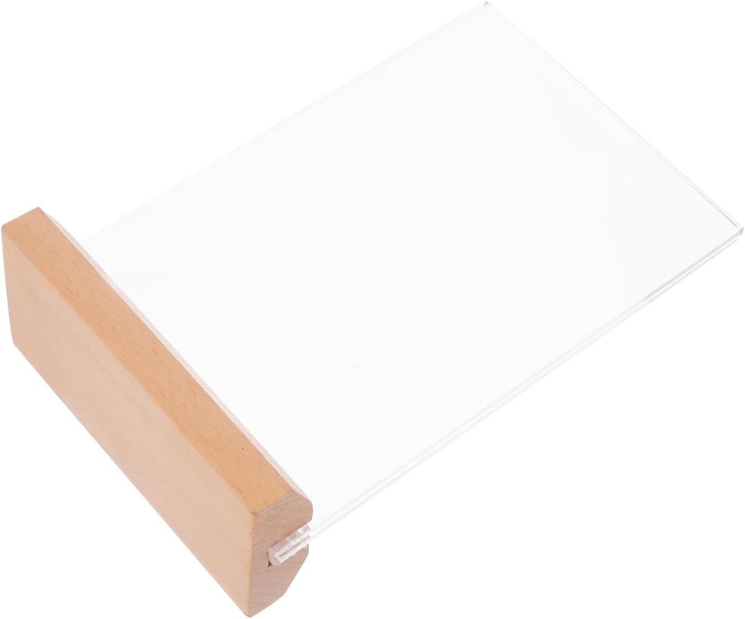 Professional Price Stand Acrylic Sign Holders for Supermarket Wedding Sign Holders Greeting Card Display Stands