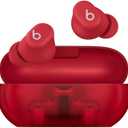 Beats Solo Buds - Wireless Bluetooth Earbuds | 18 Hours of Battery Life | Apple & Android Compatibility | Built-in Microphone - Transparent Red