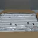 ALLZONE Tension Curtain Rods for Windows, Adjustable 31 to 135 Inch Wide, Freestanding Curtain Rods No Drilling, Apartment Renter Friendly, Heavy Duty, for Room Divider, Doorway, 63 to 130 Inches Tall (White)