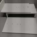 TAVR Furniture Dual Monitor Stand Riser, Computer Monitor Stands for 2 Monitors, Extra Long Multifunctional Desktop Organizer Riser for Computer, Laptop, PC, Printer, TV, Max 43.3" Length, White