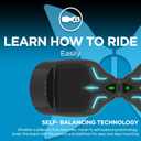 Hover-1 i100 Electric Self Balancing Scooter with 7MPH Top Speed, 10 Mile Range, 5HR Full-Charge, Built-In Bluetooth Speaker, Rider Modes: Beginner to Expert