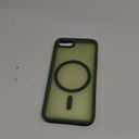 SUPFINE Magnetic for iPhone SE Case 2022 (3rd)/2020 (2nd), iPhone 8 Case (Compatible with MagSafe) (Military Grade Drop Protection) Slim Translucent Matte Phone Case, Cangling Green