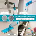 Patented 4-in-1 Ceiling Fan Cleaner Duster. Spray Mop. Wall Cleaner with Sprayer. Duster. Dust Trapping System| Storage Bag & Hook. Lightweight. Reusable. Microfiber