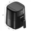 Amazon.com: CHEFMAN 2 Qt Mini Air Fryer  Digital Space-Saving Compact Air Fryer with Nonstick and Dishwasher Safe Basket, Quick & Easy Meals in Minutes, Features Digital Timer and Shake Reminder  Black : Everything Else