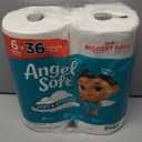 Angel Soft Toilet Paper, 6 Super Mega Rolls = 36 Regular Rolls, Soft and Strong Toilet Tissue, 480 Sheet