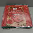 Christmas Ornament Storage Box with Dividers Fits 64 Holiday Ornaments 3 Inches Top Clear Christmas Storage Container with 4 Separate Trays Dual Zippers Red Holiday Ornament Storage Box Bin