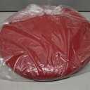 Shinnwa Round Chair Cushion, Molded Memory Foam Round Seat Cushion with Silicone Non-Slip Backing and Washable Cover, 16x16x2in, Red