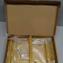 Wokceer Wedding Arch Backdrop Stand Square 6.6FTx6.6FT Gold Metal Balloon Arch Stand Garden Arbor Backdrop Frame for Wedding Birthday Party Baby Shower Photo Booth Background Decoration