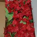 30 Inch Silk Bougainvillea Artificial Flowers, UV Resistant, Pack of 6 pcs, 18 Branch, Faux Flower Stems, Fake Bougainvillea Vines, Using for Wedding & Porch & Home & party & Garden Decor (Red)