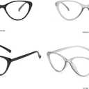 4pack Blue Light Blocking Glasses,Fashion Glasses for Non Prescription Glasses Clear Lens Eyeglasses (4pack Black+transparent tea +transparent grey +leopard)