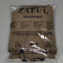 ZAFUL Baggy Cargo Pants for Men Casual Stretch Elastic Drawstring Parachute Pants Loose Fit Joggers with Multi Pockets (X-Large, Deep Khaki)